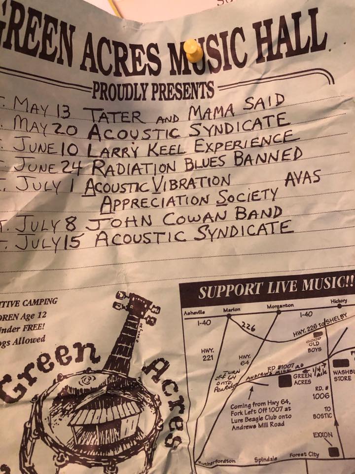 AVAS band performing at Green Acres Music Hall