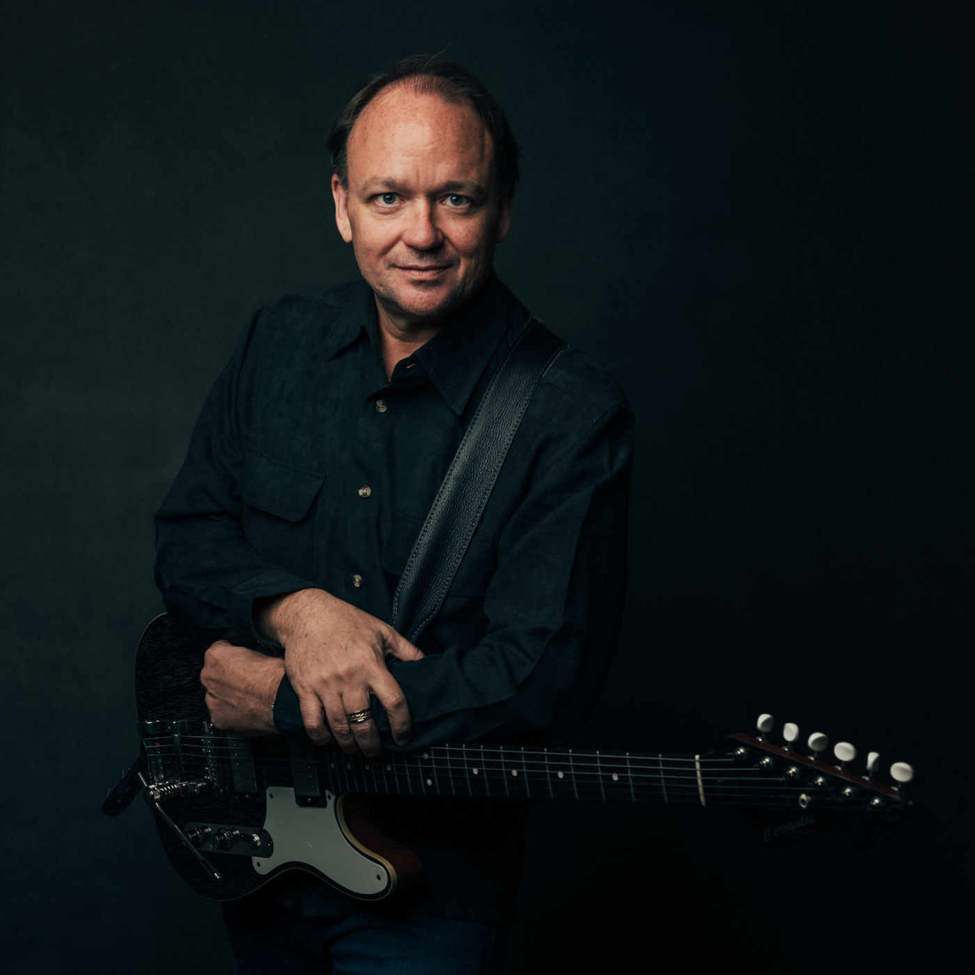 Jay Sanders, composer and guitarist, photographed by Sandlin Gaither